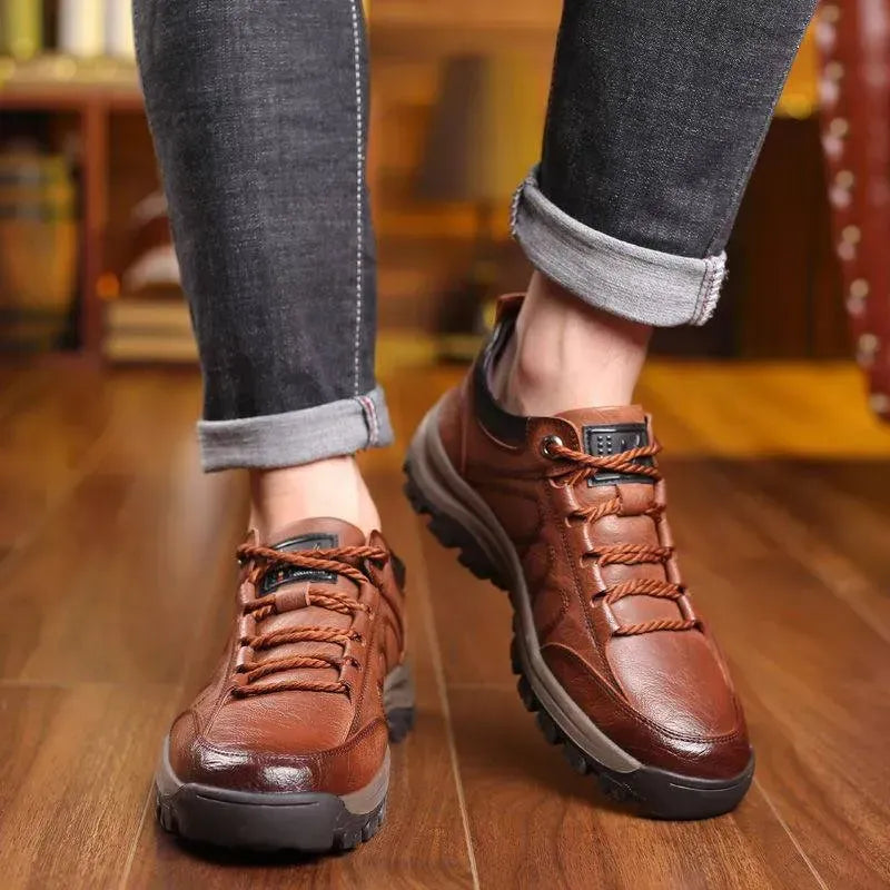 (🔥50% de descuento hoy - no te lo pierdas) Zapatos italianos suaves y cómodos hechos de piel de becerro genuina (el soporte del arco facilita caminar)