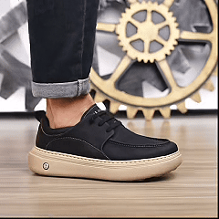 🎉 ¡50% de descuento hoy, termina pronto! 🐂 Zapatos ortopédicos para hombre, hechos a mano con auténtica piel de vaca australiana 👞 Soporte para el arco del pie - Impermeables y antideslizantes ✅ Cómodos para caminar