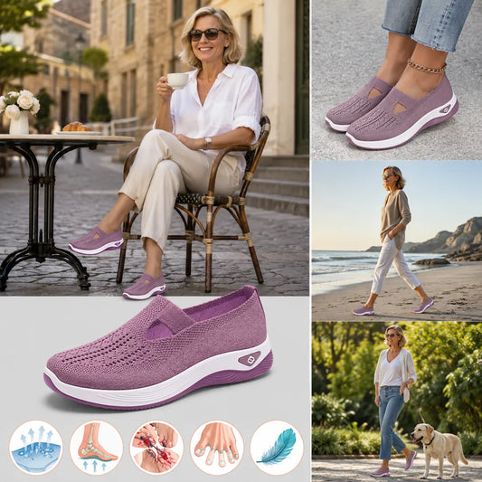 ⏰ 50% de descuento 👟 Zapatos ortopédicos ergonómicos de verano | Transpirables y ligeros ✅ Alivian el dolor de pies | Fáciles de poner y quitar