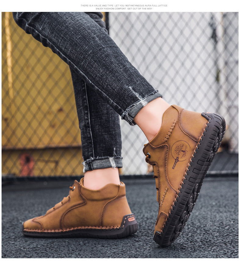 (🔥50% de descuento hoy - no te lo pierdas) Zapatos de cuero hechos a mano de marca italiana suaves y cómodos (el soporte del arco hace que caminar sea más fácil)