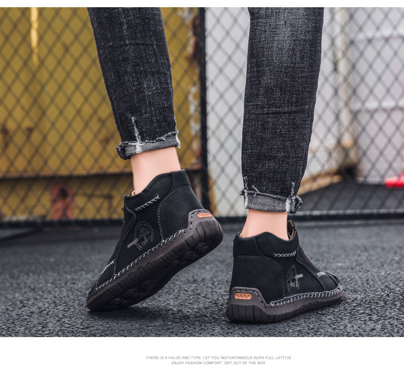 (🔥50% de descuento hoy - no te lo pierdas) Zapatos de cuero hechos a mano de marca italiana suaves y cómodos (el soporte del arco hace que caminar sea más fácil)