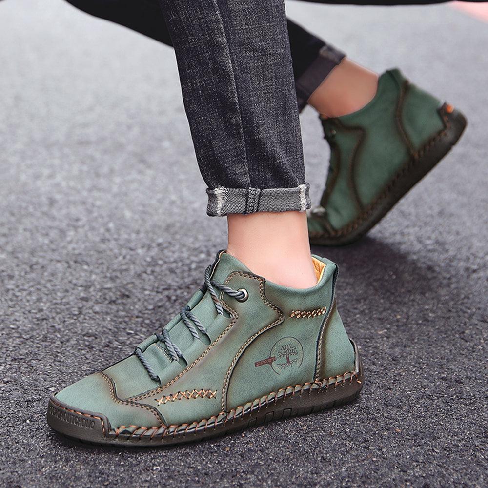 (🔥50% de descuento hoy - no te lo pierdas) Zapatos de cuero hechos a mano de marca italiana suaves y cómodos (el soporte del arco hace que caminar sea más fácil)