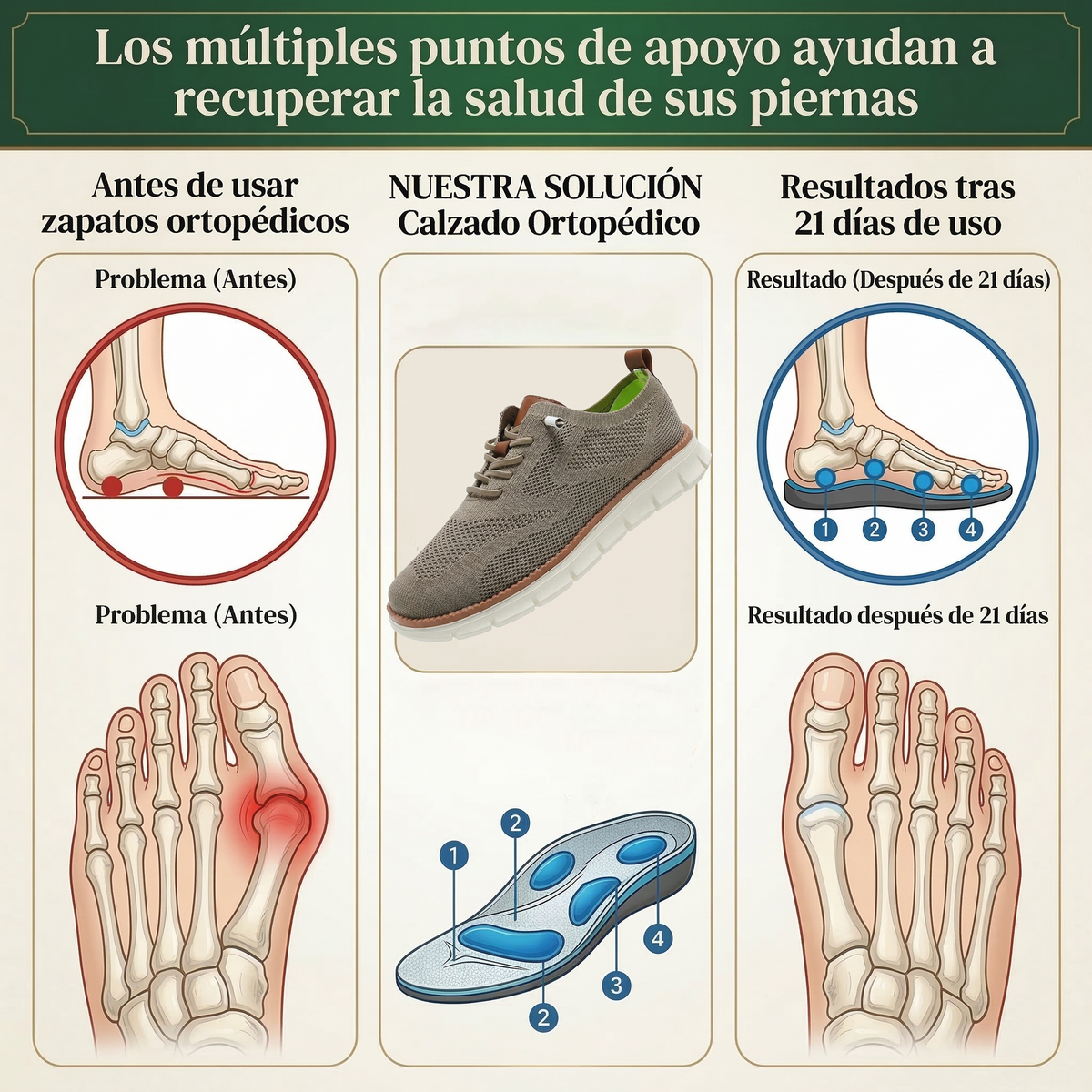 🔥 Oferta especial de hoy: ¡50% de descuento! ⏰ ¡Mocasines transpirables y antideslizantes! Con soporte de arco y entresuela acolchada, di adiós al dolor de pies.