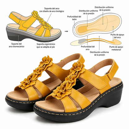 🔥 Sandalias ortopédicas de verano para mujer: soporte para el arco, tacón plano, ideales para quienes sufren de fascitis plantar. Fáciles, cómodas y sin dolor en cada paso ✅