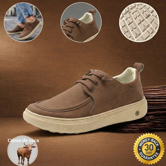 🎉 ¡50% de descuento hoy, termina pronto! 🐂 Zapatos ortopédicos para hombre, hechos a mano con auténtica piel de vaca australiana 👞 Soporte para el arco del pie - Impermeables y antideslizantes ✅ Cómodos para caminar