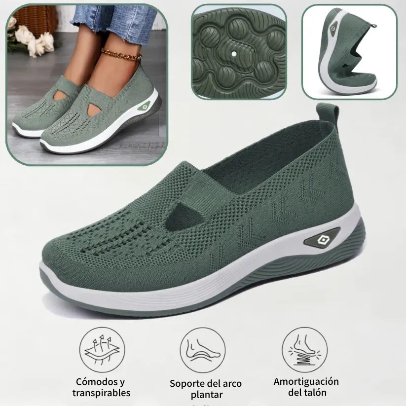 ⏰ 50% de descuento 👟 Zapatos ortopédicos ergonómicos de verano | Transpirables y ligeros ✅ Alivian el dolor de pies | Fáciles de poner y quitar