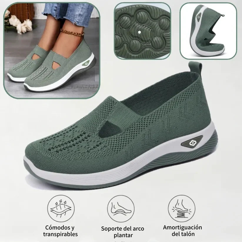 ⏰ 50% de descuento 👟 Zapatos ortopédicos ergonómicos de verano | Transpirables y ligeros ✅ Alivian el dolor de pies | Fáciles de poner y quitar