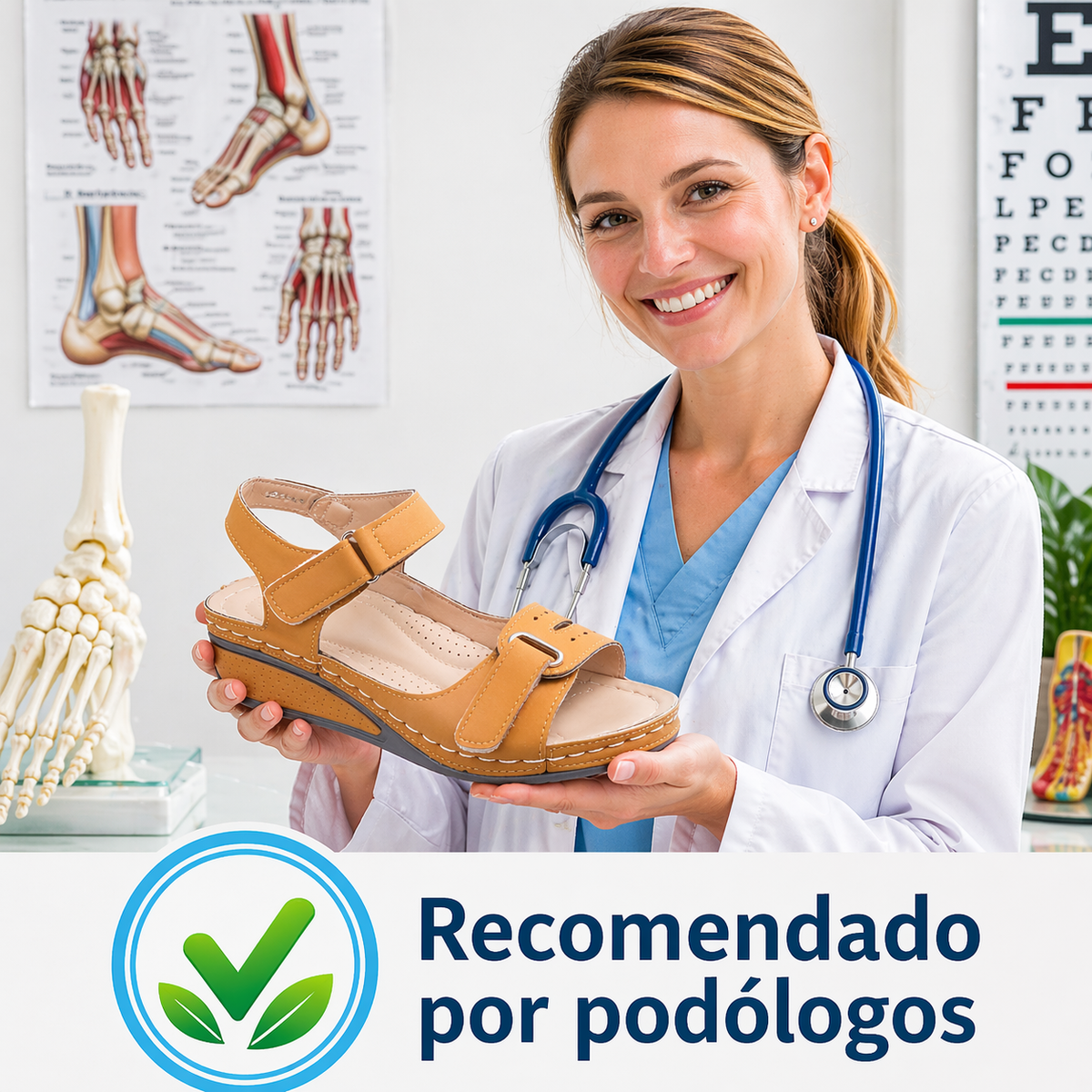 🔥 Sandalias ortopédicas de verano para mujer: soporte para el arco, tacón plano, ideales para quienes sufren de fascitis plantar. Fáciles, cómodas y sin dolor en cada paso ✅