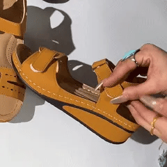 🔥 Sandalias ortopédicas de verano para mujer: soporte para el arco, tacón plano, ideales para quienes sufren de fascitis plantar. Fáciles, cómodas y sin dolor en cada paso ✅