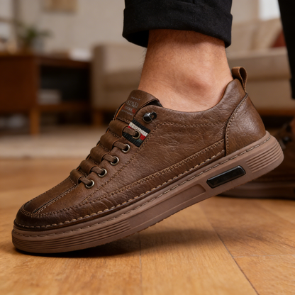 🔥Zapatos ortopédicos cosidos a mano de piel de becerro australiana👞✅Soporte para el arco del pie: alivia el dolor de pies✅Imprescindibles para hombres: impermeables y antideslizantes✅
