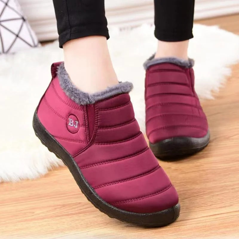 Botas ortopédicas de gamuza italiana de lujo Optimumto®: antideslizantes y cálidas, imprescindibles para la nieve. 👍Dígale adiós al dolor de pies.