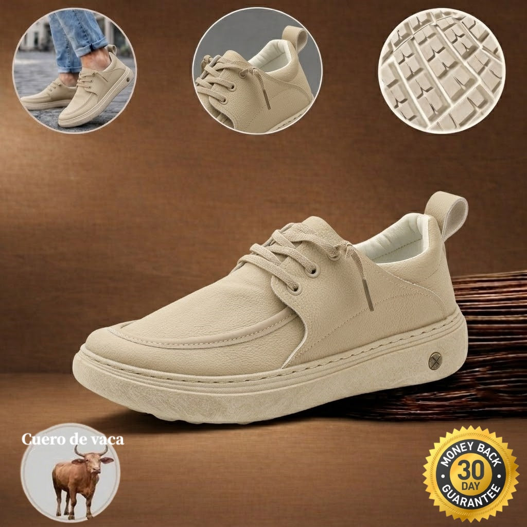 🎉 ¡50% de descuento hoy, termina pronto! 🐂 Zapatos ortopédicos para hombre, hechos a mano con auténtica piel de vaca australiana 👞 Soporte para el arco del pie - Impermeables y antideslizantes ✅ Cómodos para caminar