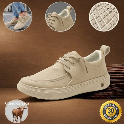 🎉 ¡50% de descuento hoy, termina pronto! 🐂 Zapatos ortopédicos para hombre, hechos a mano con auténtica piel de vaca australiana 👞 Soporte para el arco del pie - Impermeables y antideslizantes ✅ Cómodos para caminar