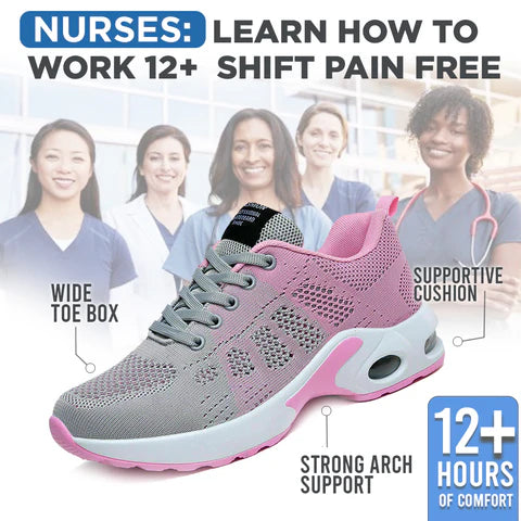 【🔥¡Hoy 60% de descuento! ¡No te lo pierdas! 】🔥Zapatillas ortopédicas suaves y cómodas con amortiguación de aire. ✅ Soporte de arco para mayor comodidad.