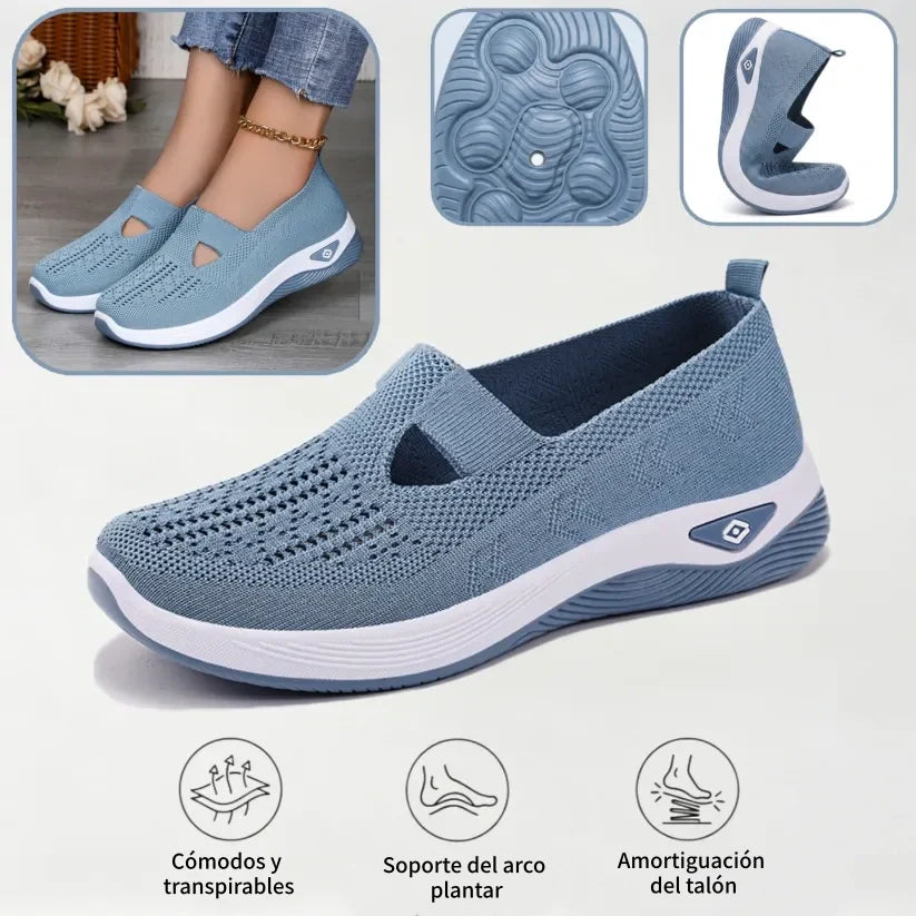 ⏰ 50% de descuento 👟 Zapatos ortopédicos ergonómicos de verano | Transpirables y ligeros ✅ Alivian el dolor de pies | Fáciles de poner y quitar