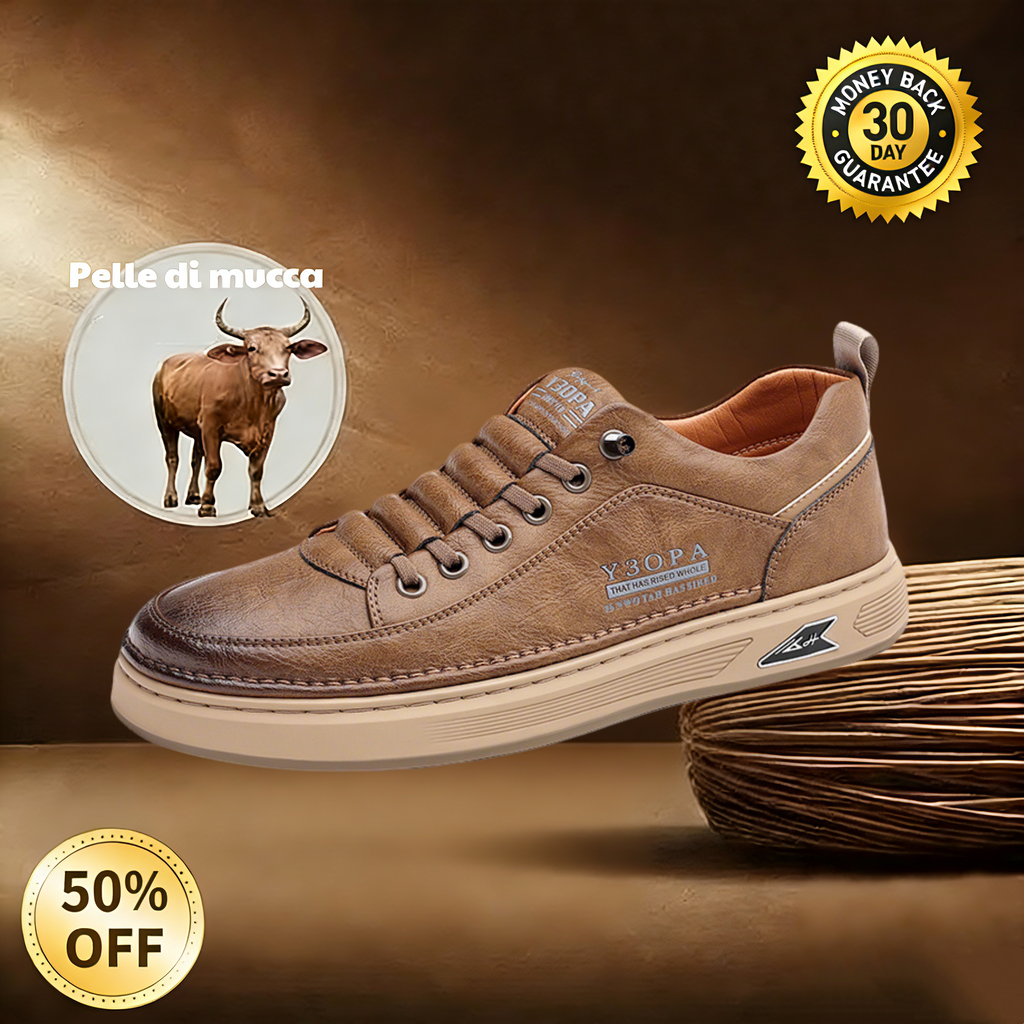 🐂 Zapatos de piel de becerro para hombre fabricados en Australia 👞 Cosidos a mano, fáciles de poner y quitar ✅ Soporte de arco, alivio del dolor - caminata cómoda