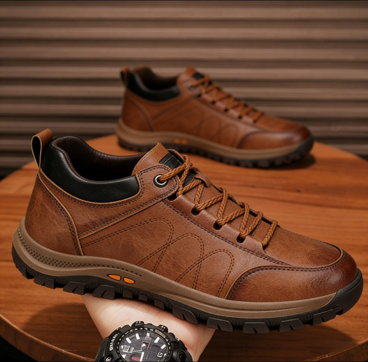 OPTIMUMTO ® 【🔥Novedad | Mitad de precio por tiempo limitado⏰】 Zapatos de piel de becerro de alta calidad | Cuero genuino | Impermeables y antideslizantes | Alivian la fatiga del pie | Comodidad inmediata 👟