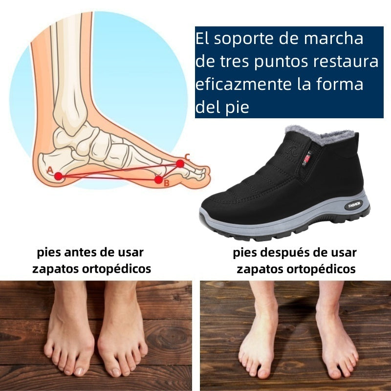 Optimumto® - Calzado ortopédico ergonómico de invierno para dolor de pies, rodillas y espalda - Unisex