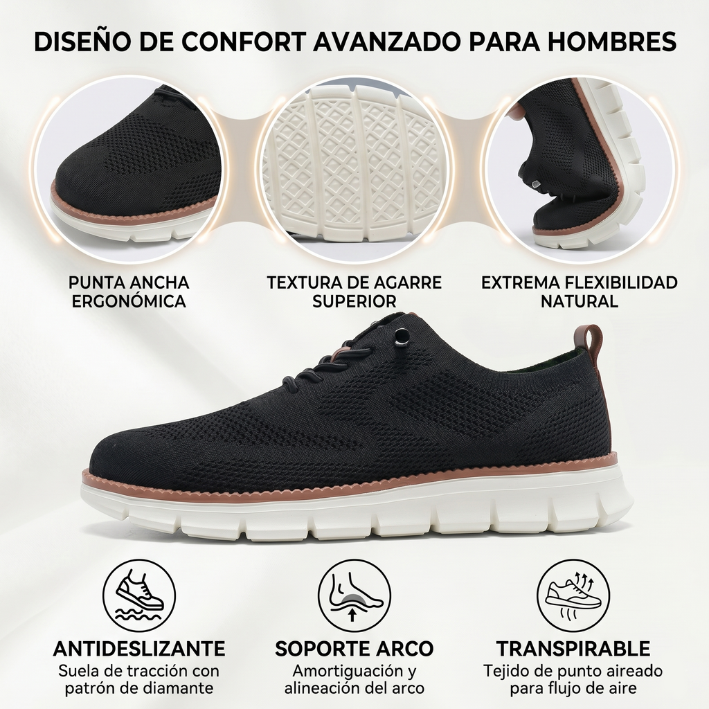 🔥 Oferta especial de hoy: ¡50% de descuento! ⏰ ¡Mocasines transpirables y antideslizantes! Con soporte de arco y entresuela acolchada, di adiós al dolor de pies.
