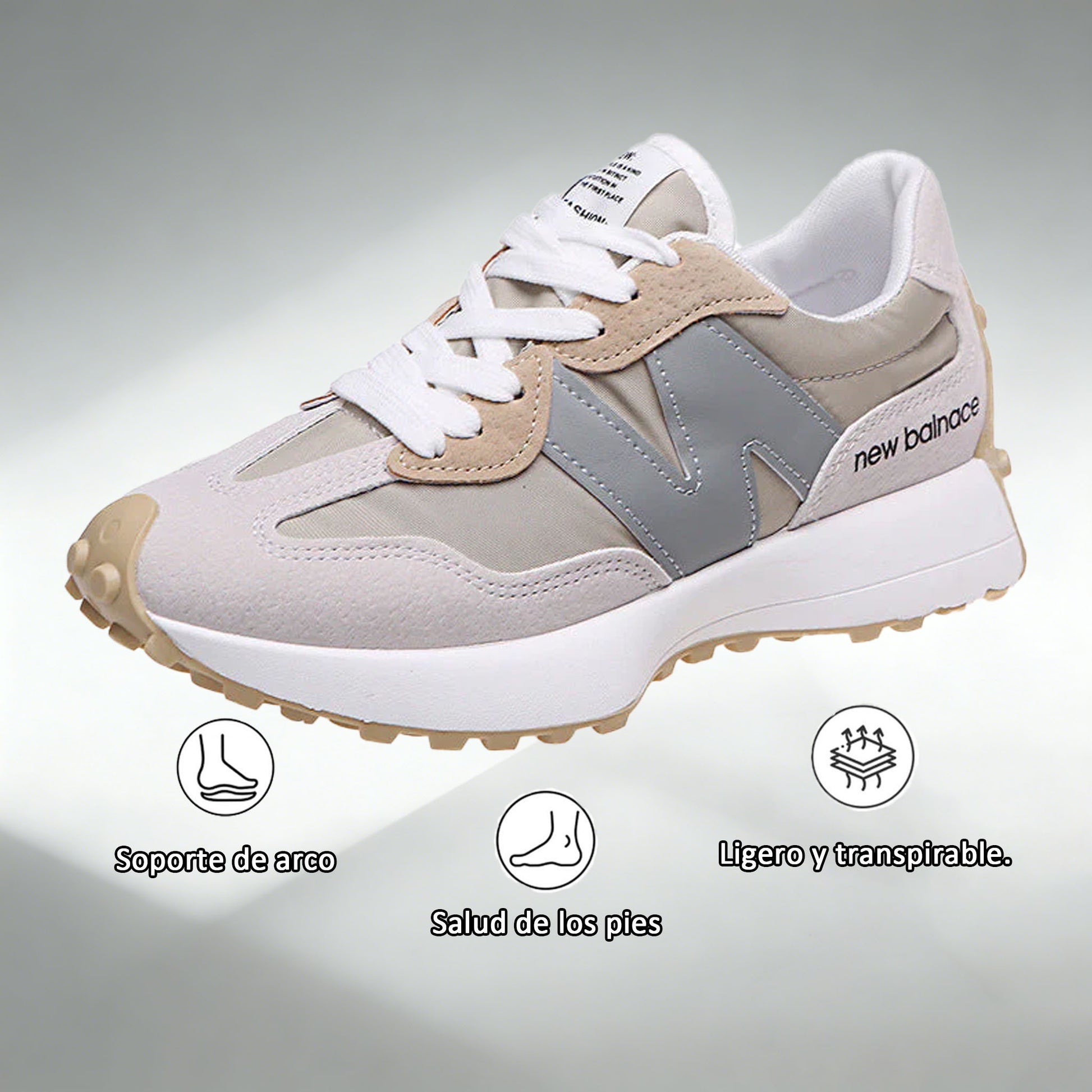 Zapatos casuales Optimumto® | Con un diseño de punta ancha para reducir la presión en las plantas de los pies