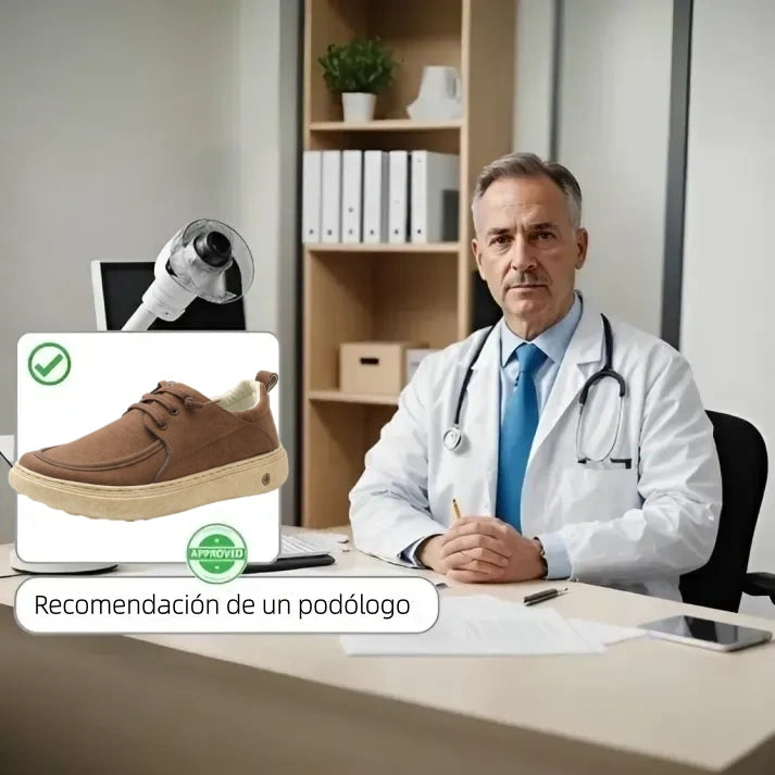 🎉 ¡50% de descuento hoy, termina pronto! 🐂 Zapatos ortopédicos para hombre, hechos a mano con auténtica piel de vaca australiana 👞 Soporte para el arco del pie - Impermeables y antideslizantes ✅ Cómodos para caminar