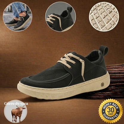 🎉 ¡50% de descuento hoy, termina pronto! 🐂 Zapatos ortopédicos para hombre, hechos a mano con auténtica piel de vaca australiana 👞 Soporte para el arco del pie - Impermeables y antideslizantes ✅ Cómodos para caminar