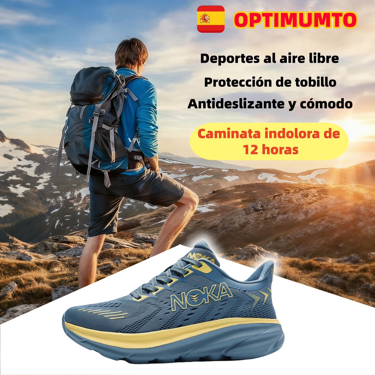 Zapatos Ergonómicos Optimumto® | 👟 Perfectos para las actividades diarias | Su diseño de soporte de arco reduce eficazmente la fatiga