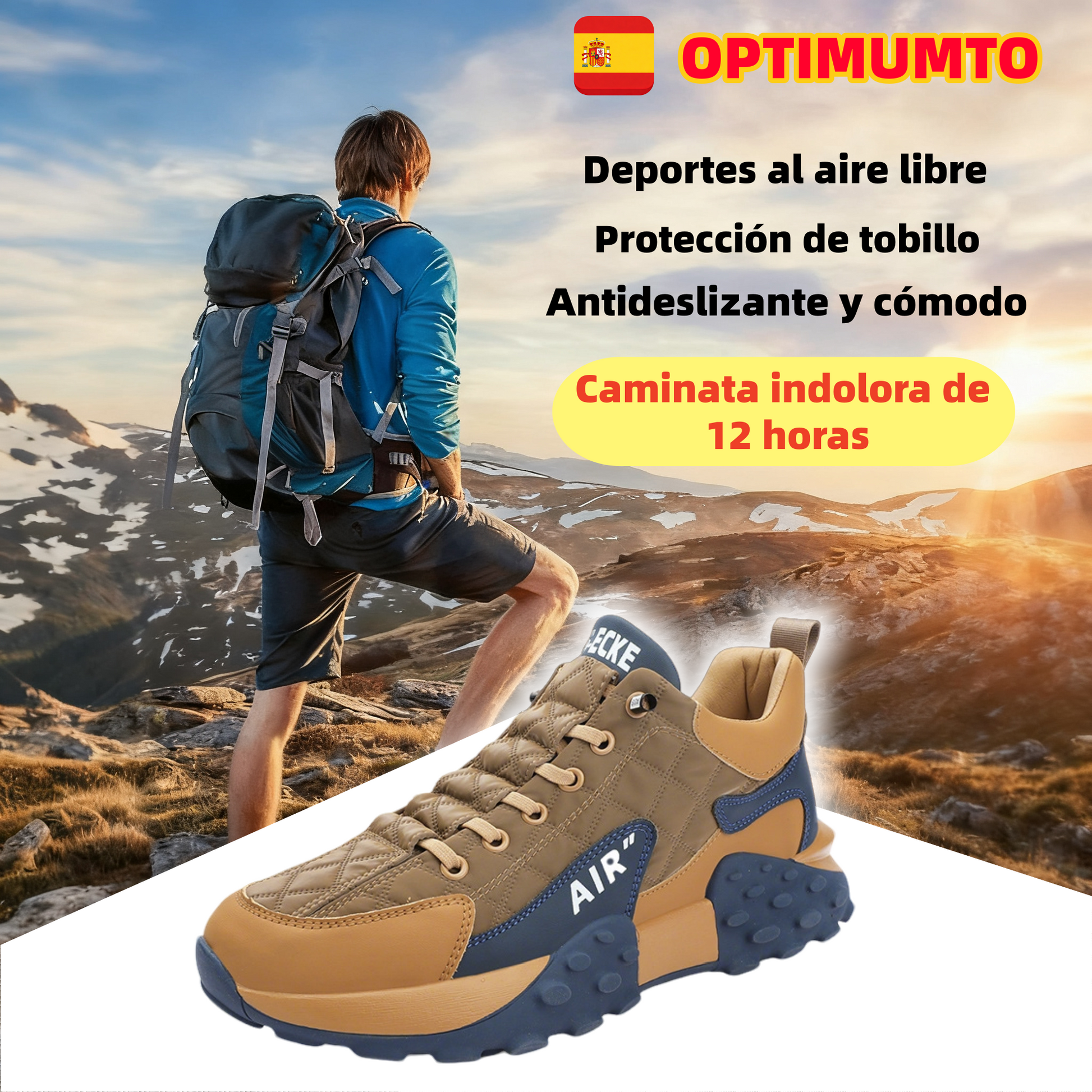 Optimumto® | Plantilla ortopédica de gamuza alemana de lujo, suave y cómoda | Soporte para el arco, alivia el dolor