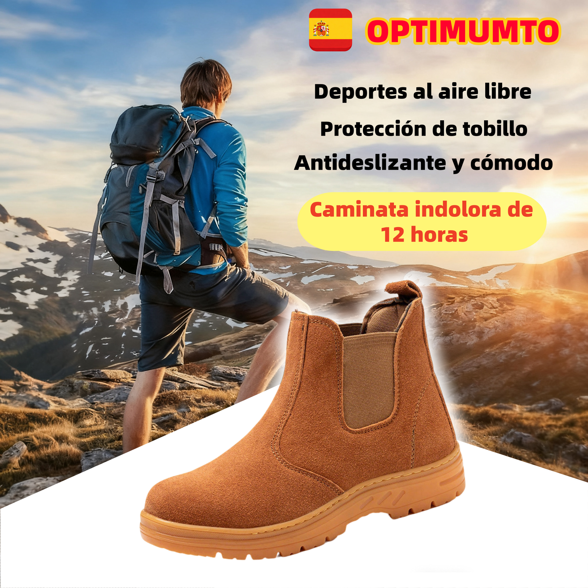 Zapatos Ergonómicos Optimumto® | 👟 Perfectos para las actividades diarias | Su diseño de soporte de arco reduce eficazmente la fatiga