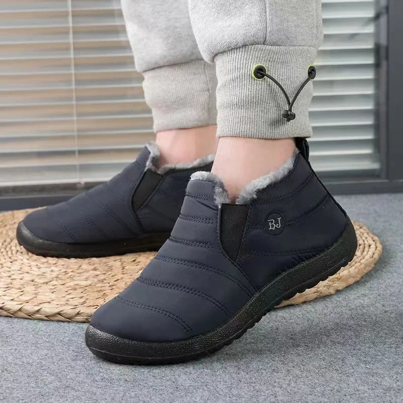 Botas ortopédicas de gamuza italiana de lujo Optimumto®: antideslizantes y cálidas, imprescindibles para la nieve. 👍Dígale adiós al dolor de pies.