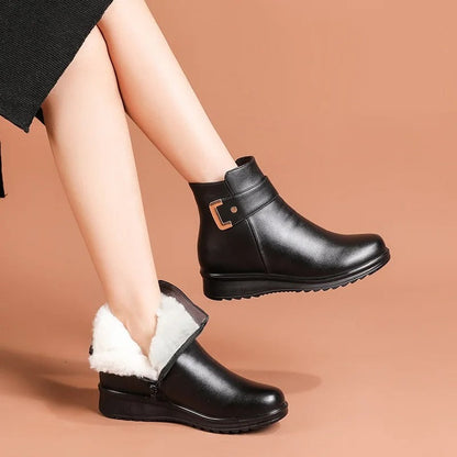 🔥50% de descuento hoy - ¡no te lo pierdas!| Zapatos ortopédicos de cuero y lana suaves y cómodos - Diseño ergonómico artesanal | te permite caminar todo el día sin sentirte cansado