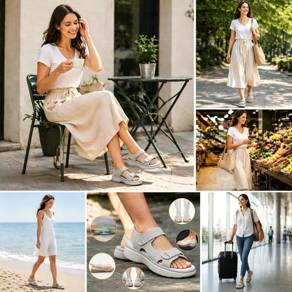 🔥 Sandalias ortopédicas de verano para mujer | Diseño ergonómico, soporte para el arco, comodidad durante todo el día | Antideslizante y transpirable ✅