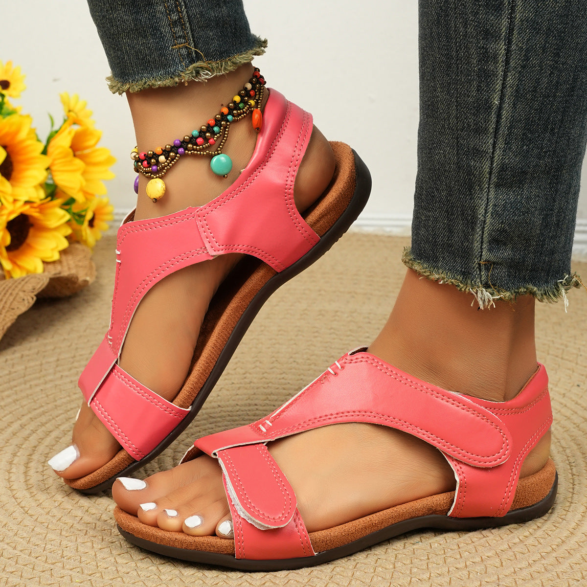 🔥 Sandalias ortopédicas de verano para mujer | Diseño ergonómico, soporte para el arco, comodidad durante todo el día | Antideslizante y transpirable ✅