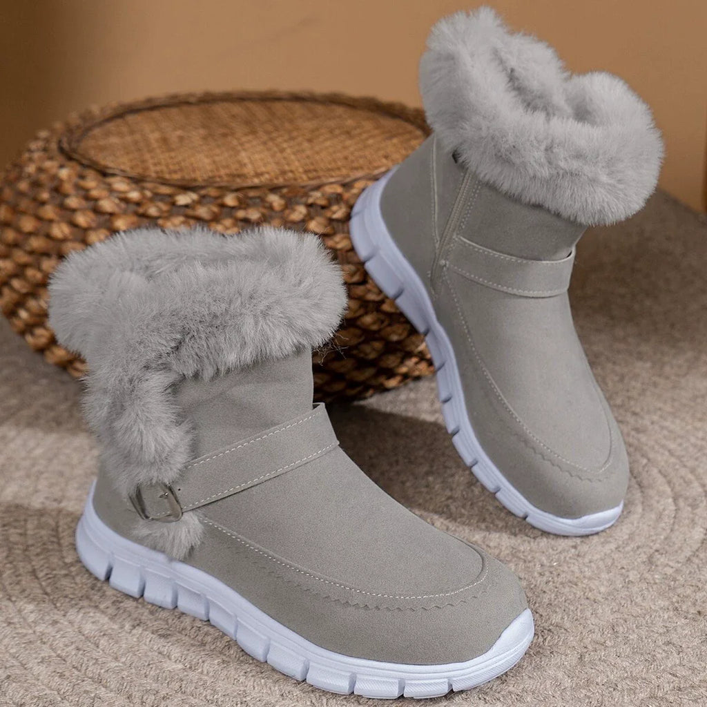 OPTIMUMTO®| Botas de nieve con forro de lana | Soporte ergonómico para el arco del pie | Alivio del dolor