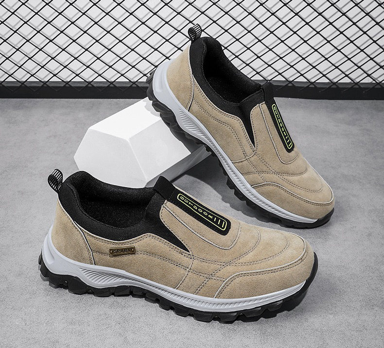 (🔥 50% de descuento - ¡No te lo pierdas!) Zapatos de Exterior ASSNAS para Hombre | Soporte de Arco Avanzado, Gamuza Antideslizante y Confort Total