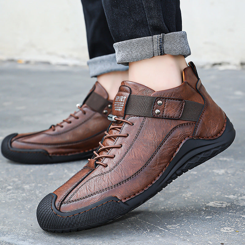 (🔥50% de descuento hoy - ¡No te lo pierdas!) - 🐂Zapatos de piel de becerro cómodos y elegantes 👞(antideslizante, soporte para el arco para aliviar el dolor)