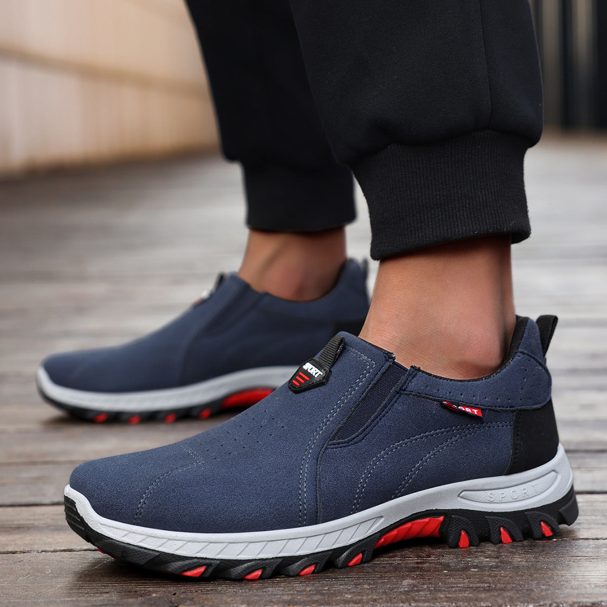 🐂 Zapatos de piel de becerro para hombre fabricados en Australia 👞 Cosidos a mano, fáciles de poner y quitar ✅ Soporte de arco, alivio del dolor - caminata cómoda