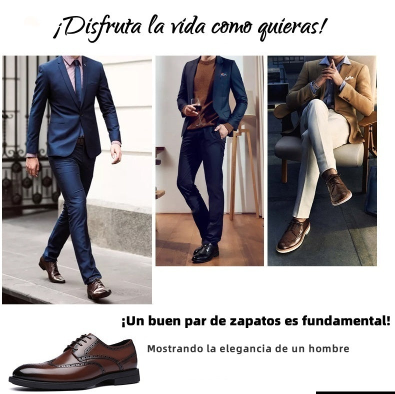🔥Oferta especial de Navidad: 50% de descuento👞Diseño ergonómico: Zapatos de piel italiana elegantes, suaves y cómodos✅