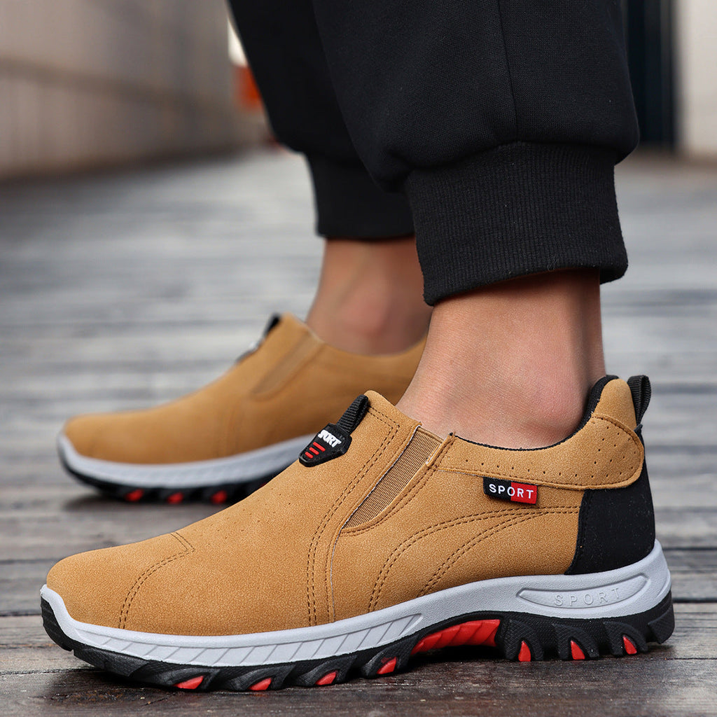 🐂 Zapatos de piel de becerro para hombre fabricados en Australia 👞 Cosidos a mano, fáciles de poner y quitar ✅ Soporte de arco, alivio del dolor - caminata cómoda