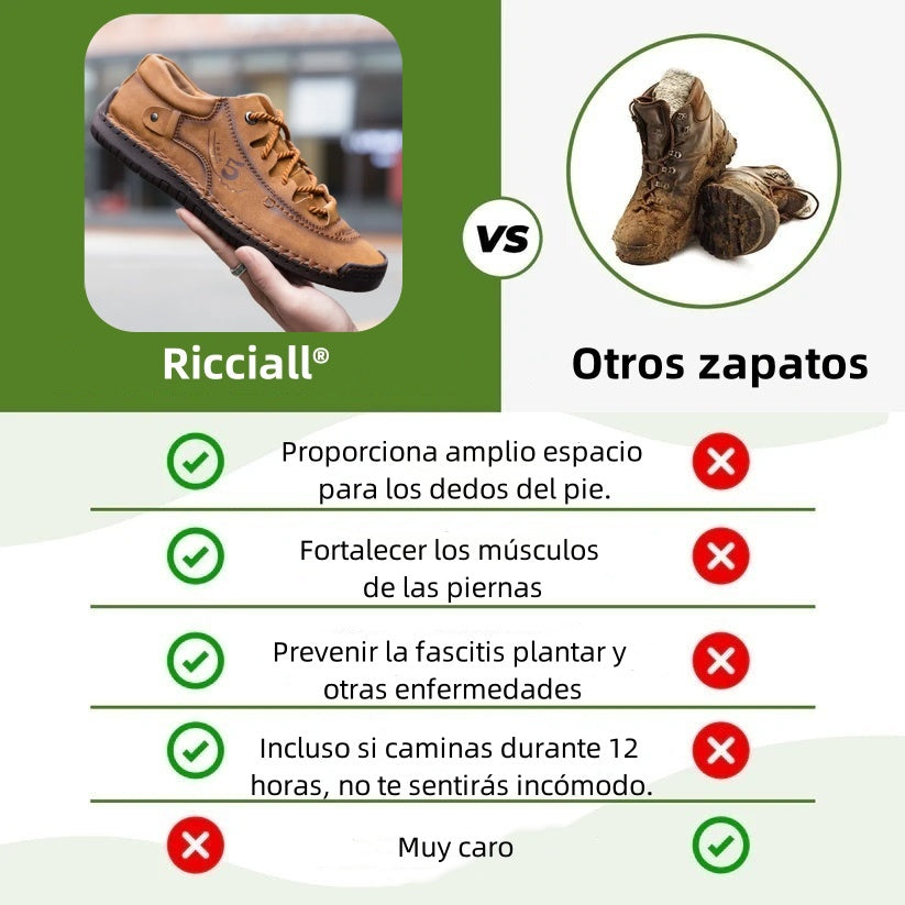 Calzado ortopédico médico Riccicall®: Diseñado ergonómicamente para aliviar el dolor de espalda, pies y articulaciones.