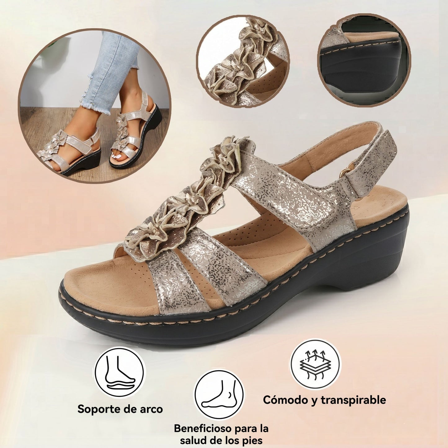 ✅Sandalias de alta calidad🦶 Hechas a medida para mujer - impermeables, antideslizantes🔴 Casuales y versátiles