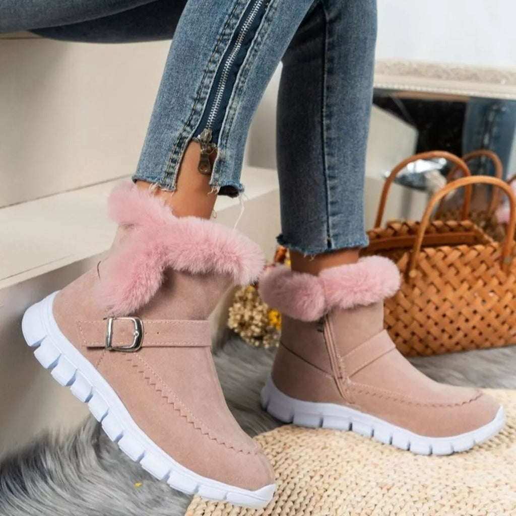 OPTIMUMTO®| Botas de nieve con forro de lana | Soporte ergonómico para el arco del pie | Alivio del dolor