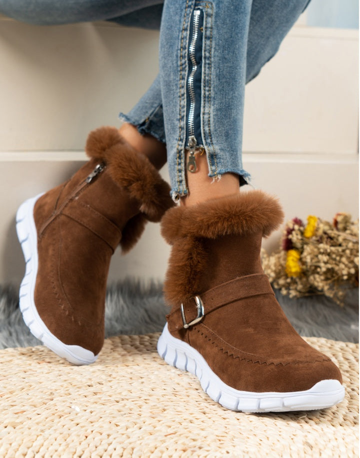 OPTIMUMTO®| Botas de nieve con forro de lana | Soporte ergonómico para el arco del pie | Alivio del dolor