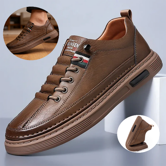 🔥Zapatos ortopédicos cosidos a mano de piel de becerro australiana👞✅Soporte para el arco del pie: alivia el dolor de pies✅Imprescindibles para hombres: impermeables y antideslizantes✅