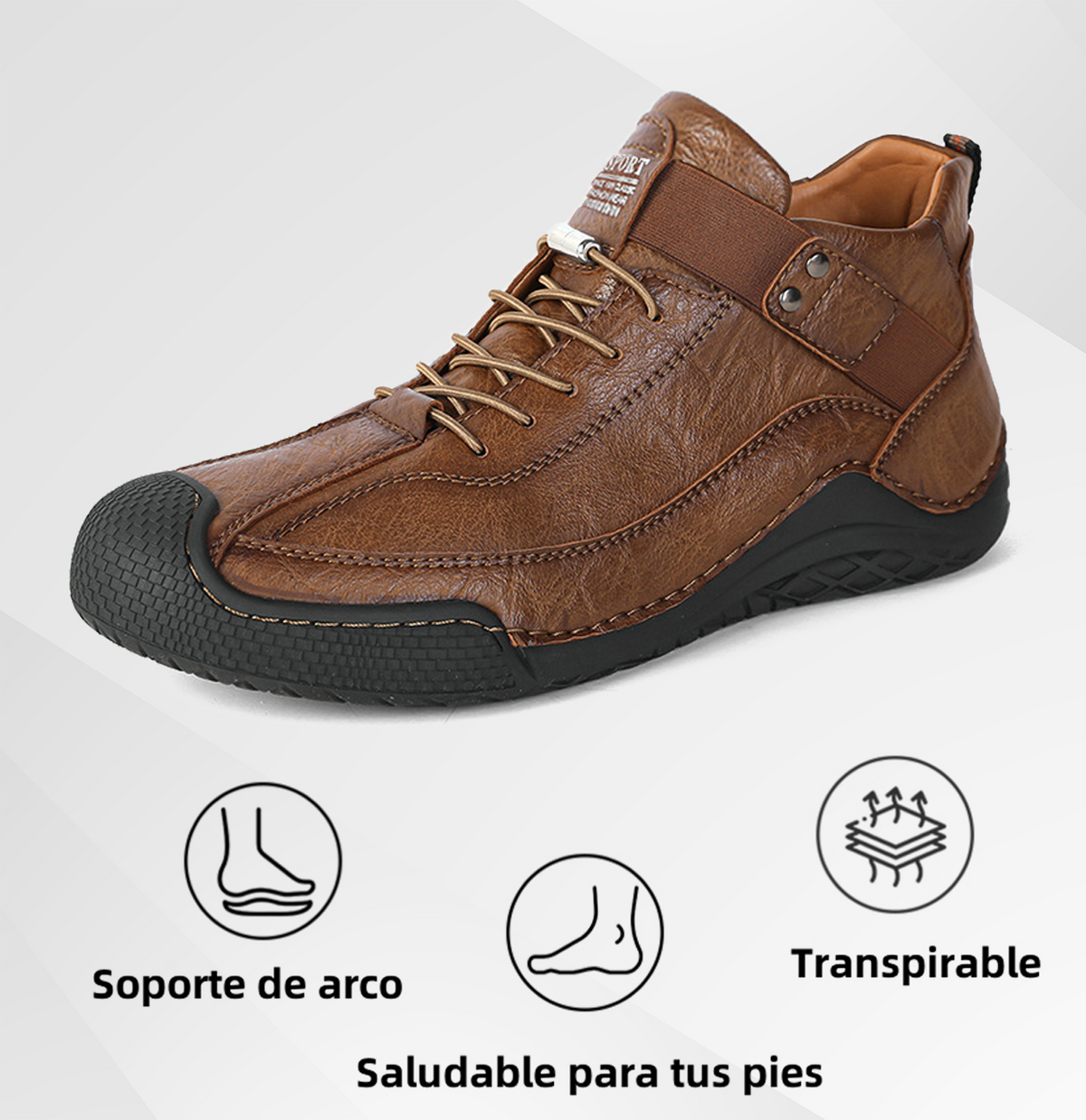(🔥50% de descuento hoy - ¡No te lo pierdas!) - 🐂Zapatos de piel de becerro cómodos y elegantes 👞(antideslizante, soporte para el arco para aliviar el dolor)