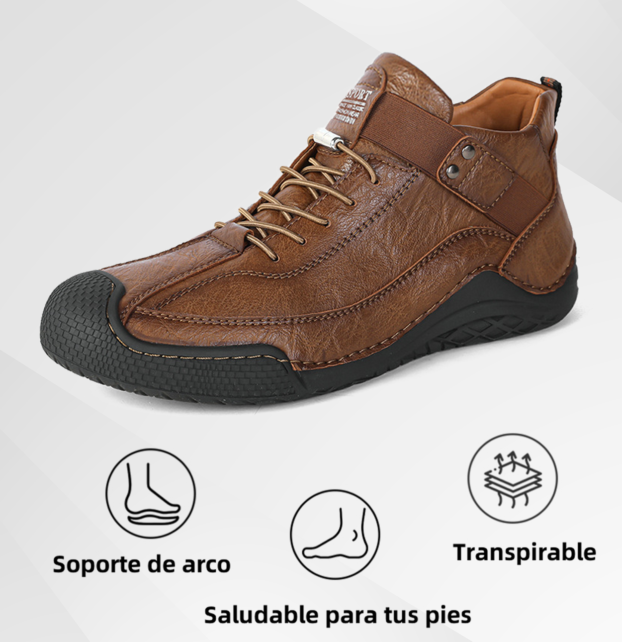 (🔥50% de descuento hoy - ¡No te lo pierdas!) - 🐂Zapatos de piel de becerro cómodos y elegantes 👞(antideslizante, soporte para el arco para aliviar el dolor)