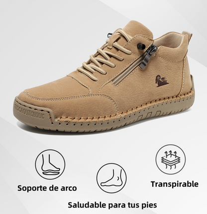 🔥 50% de descuento | OPTIMUMTO® | Zapatos ortopédicos de piel de becerro seleccionados | Antideslizantes e impermeables | Soporte de arco para aliviar el dolor
