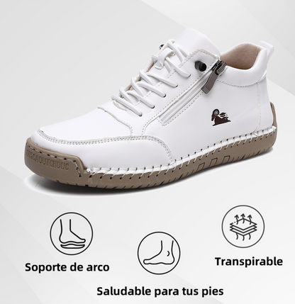 🔥 50% de descuento | OPTIMUMTO® | Zapatos ortopédicos de piel de becerro seleccionados | Antideslizantes e impermeables | Soporte de arco para aliviar el dolor