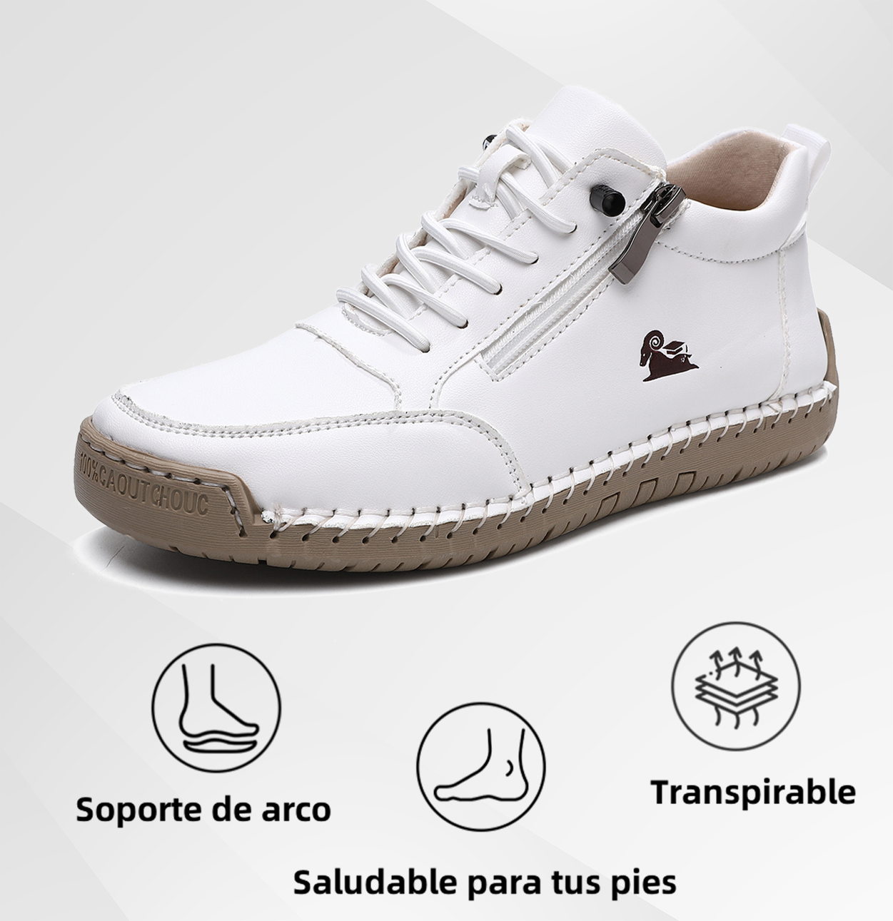 (🔥 50% de descuento - ¡No te lo pierdas!) Zapatos de piel de becerro seleccionados - Zapatos ortopédicos - 👞 - Duraderos, antideslizantes e impermeables (soporte de arco, alivio del dolor, unisex)