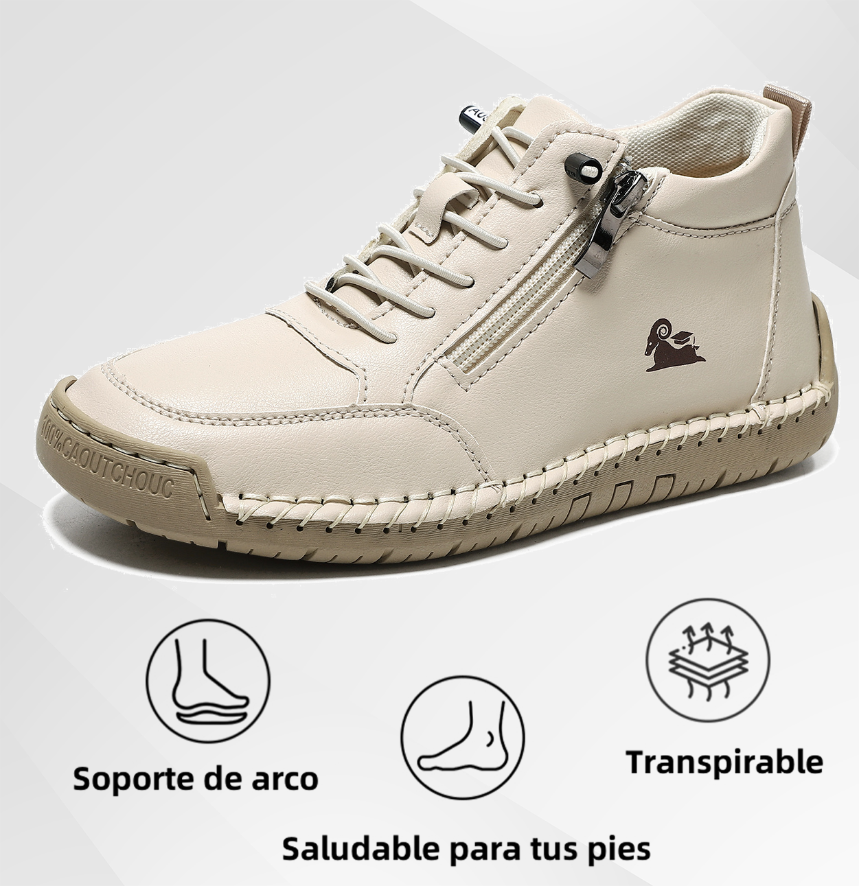 🔥 50% de descuento | OPTIMUMTO® | Zapatos ortopédicos de piel de becerro seleccionados | Antideslizantes e impermeables | Soporte de arco para aliviar el dolor